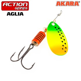 Блесна вращающаяся Akara Action Series Aglia 0, цвет A22, 2,5 гр.