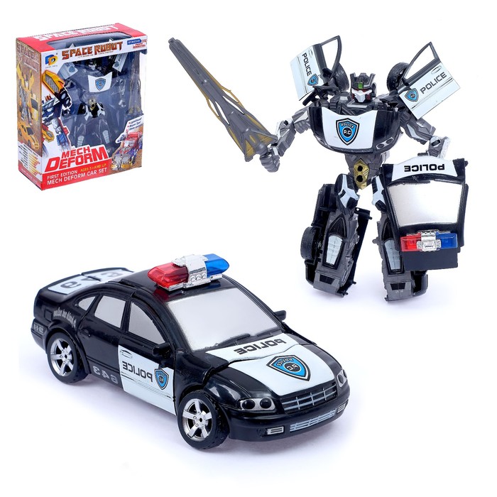 Игрушка полицейская купить. Робот-трансформер "полицейский", 874311. Робот-трансформер "полицейский" 4433033. Робот-трансформер р. у 27-8kx машина Police. Трансформер young Toys Tobot приключения x 301031.
