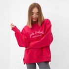 Джемпер женский MINAKU:MINAKU: SPORTY & STYLISH цвет фуксия, р-р 46 - фото 803683545