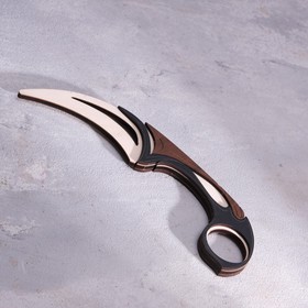 Сувенир деревянный ′Нож Керамбит. Средневековье′, коричневый в Донецке