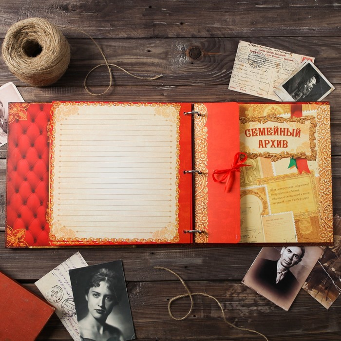Родословная книга «Семейные традиции», 58 листов, 30 х 30 см - фото 797628856