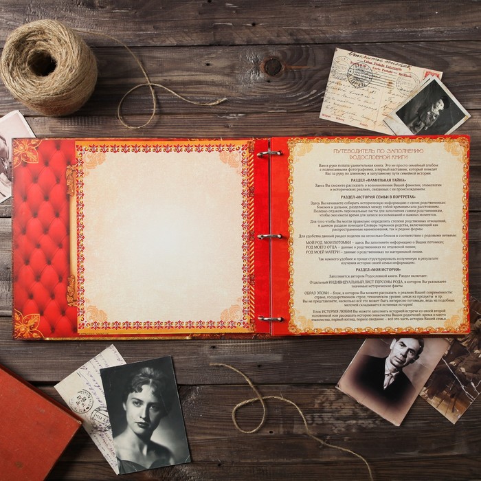 Родословная книга «Семейные традиции», 58 листов, 30 х 30 см - фото 797628845