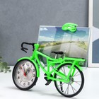 Фоторамка пластик с часами "Велосипед" МИКС 10х15 см, 5,6х21,5х18 см - фото 1730611