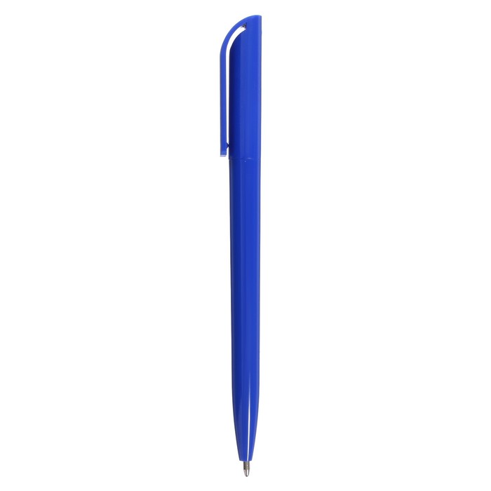 Ручка шариковая поворотная Лого корпус синий, стержень синий