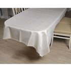 Скатерть VEROLLI OLIVE (ED 310) броде жаккард кремовая, размер 160х220 см, 100% полиэстер
