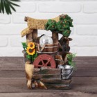 Фонтан "Кувшины и подсолнухи" (с подсветкой) 17x25 см Фонтан "Кувшины и подсолнухи" (с подсветкой) 17x25 см