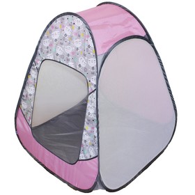 Палатка детская игровая «Радужный домик» 80 × 55 × 40 см, Принт «Коты на сером» в Донецке