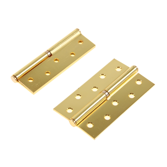 Набор петель дверных разъёмных 1BB, 125х75х2.5 мм, правые, цвет золото, 2 шт.