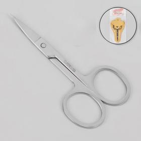 The scissors, wide, curved, 9cm, silver