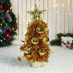 Ёлка декор ′Праздничная′ 10х26 см, золото в Донецке