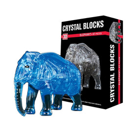 Пазл 3D кристаллический «Слон», 41 деталь, МИКС