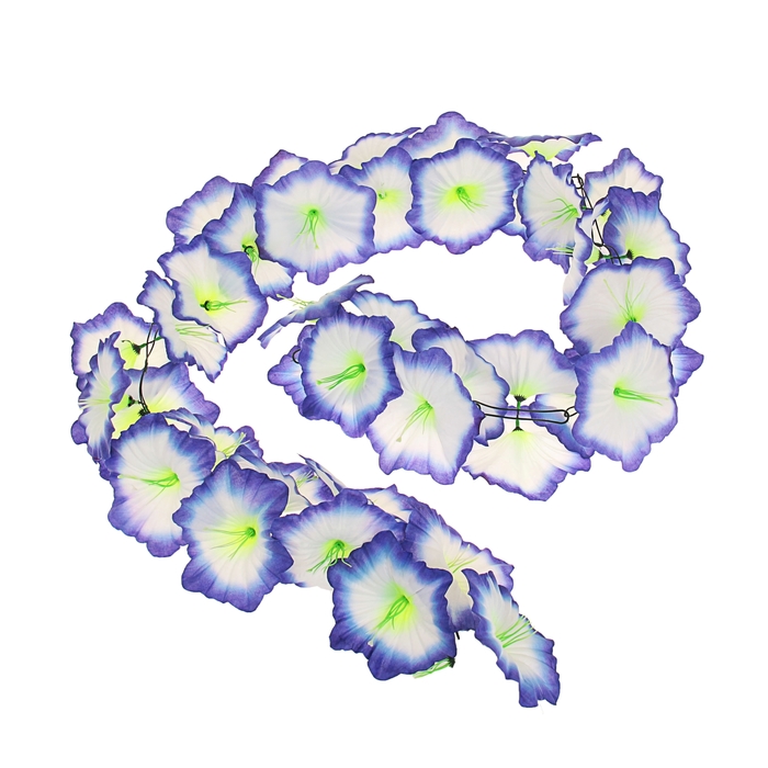 Гавайская гирлянда &quot;Лилия&quot;, цвет бело-синий