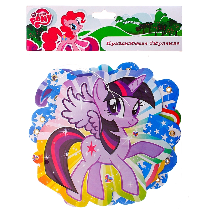 Гирлянда-буквы &quot;С Днем Рождения! My Little Pony&quot;, 220 см