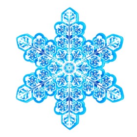 Плакат фигурный ′Снежинка - 1′ 13х13 см в Донецке