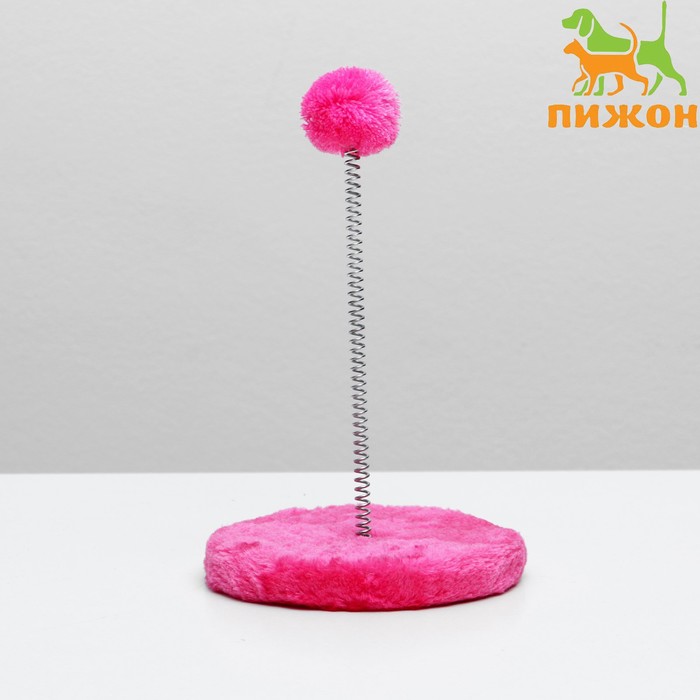 Дразнилка на пружине с шариком, 15 х 26 см, микс цветов - фото 799123061
