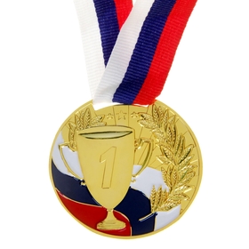 {{photo.Alt || photo.Description || 'Медаль призовая, триколор, 1 место, золото, d=5 см'}}