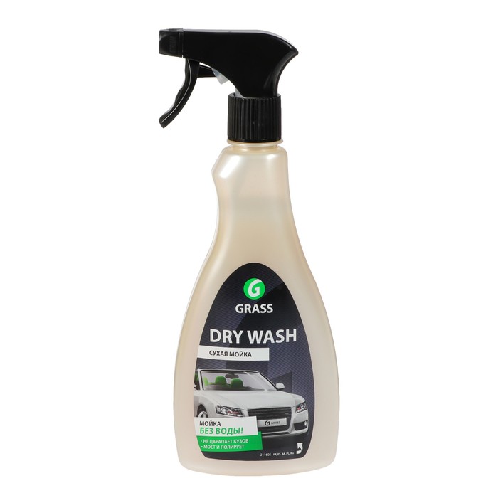 Очиститель-полироль кузова Grass Dry Wash, 500 мл, триггер