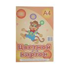 Картон цветной А4, 8 листов, 8 цветов "Забавные животные" немелованный, в т/у пленке Картон цветной А4, 8 листов, 8 цветов "Забавные животные" немелованный, в т/у пленке
