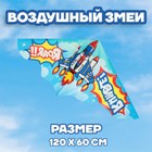 Воздушный змей "Истребитель" с леской Воздушный змей "Истребитель" с леской