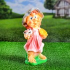 Садовая фигура "Гном в шляпке с ситом" 10х18х37 см МИКС Садовая фигура "Гном в шляпке с ситом" 10х18х37 см МИКС