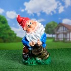 Садовая фигура "Гном с бочкой" 26х28х46см МИКС Садовая фигура "Гном с бочкой" 26х28х46см МИКС