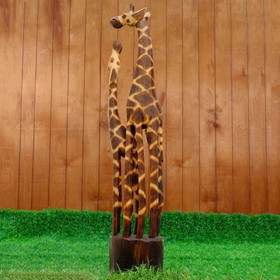 Сувенир дерево "Два сетчатых жирафа" 100х19х10 см