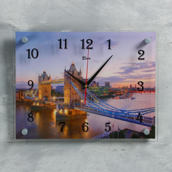 Часы настенные, серия: Город, "Тауэрский мост", 30х40  см, микс - фото 86113