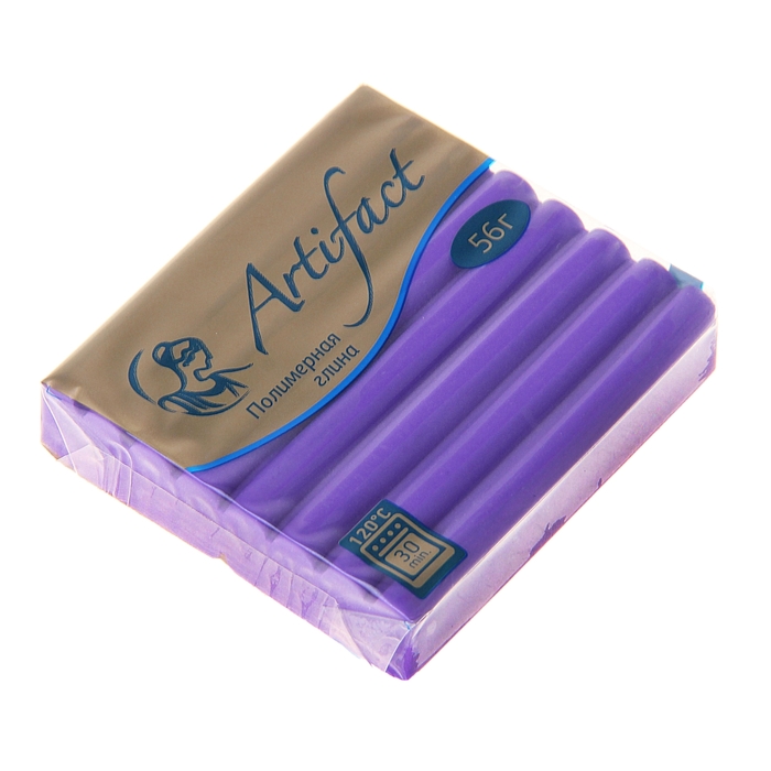 Пластика - полимерная глина 56г флуоресцентный Фиолетовый