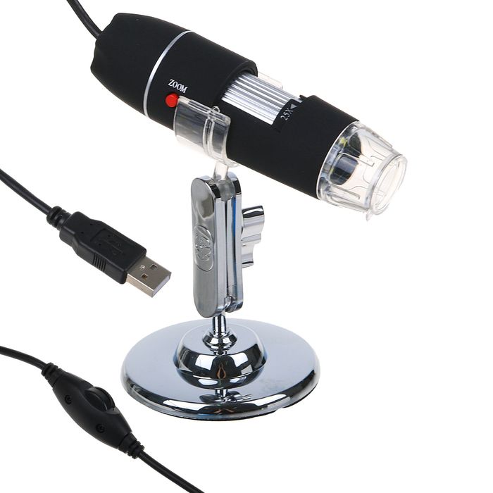 Микроскоп &quot;Техно&quot; 10х-300х, 1,3Мп, от USB, с подсветкой