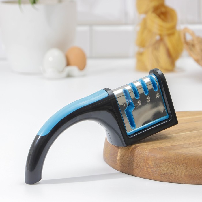 Точилка для ножей (металл, керамика) и ножниц, полировка, 22×8×6 см, цвет МИКС - фото 1400166
