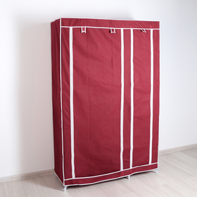 Шкаф для одежды, 108×43×172 см, цвет бордовый