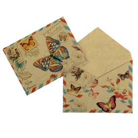 Конверт подарочный «Бабочки», 7,5 × 9,8 см (10 шт)