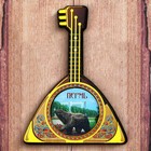 Magnet in the shape of the balalaika "Perm"