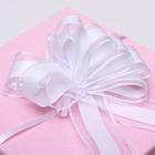 Бант-шар №5 "Перламутровая полоска", цвет белый 1020439