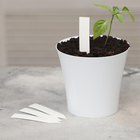 Бирки садовые для маркировки, 10 см, набор 20 шт., пластик, белые, Greengo 1006696