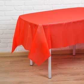 Скатерть «Праздничный стол», 137х183, цвет красный