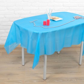 Скатерть «Праздничный стол», 137х183 см, цвет, голубой