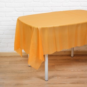 Скатерть «Праздничный стол», 137×183 см, цвет оранжевый