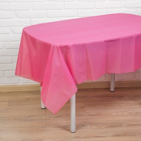 Скатерть «Праздничный стол», 137х183 см, цвет розовый