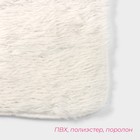 Коврик для дома прямоугольный Доляна «Пушистик», 49×79 см, цвет белый - фото 88759