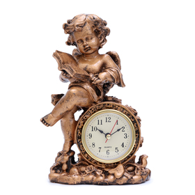 Часы настольные "Ангел с книжкой", 13 х 21 см, 1 ААА