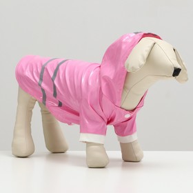 Куртка со светоотражающими полосами, размер M, розовая (ДС 34 см, ОШ 40 см, ОГ 44 см)