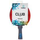Ракетка для настольного тенниса Torres Club 4, для тренировок, накладка 2,0 мм, коническая ручка - фото 673076