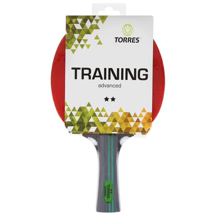Ракетка для настольного тенниса Torres Training, 2 звезды, накладка 1,5 мм, коническая ручка