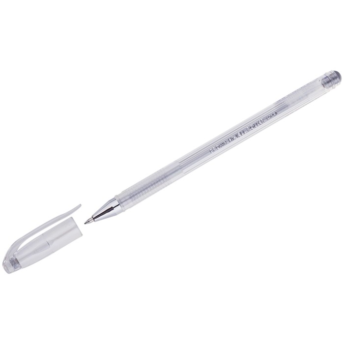 Ручка гелевая Metallic Crown HJR-500GSM, чернила серебро, узел 0.7 мм (12 шт)