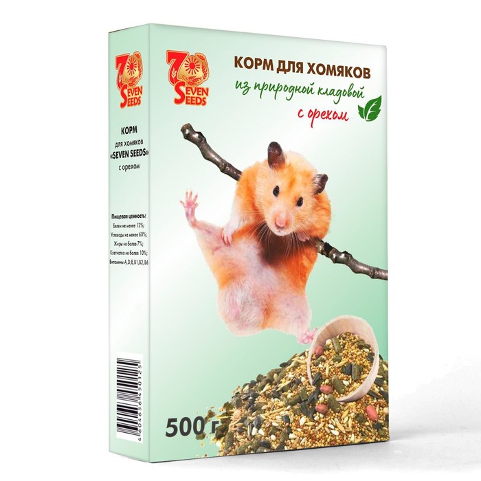 Корм для хомяков Seven Seeds с орехами, 500 г (3 шт)