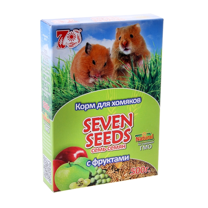 Корм для хомяков Seven Seeds с фруктами, 500 г (2 шт)