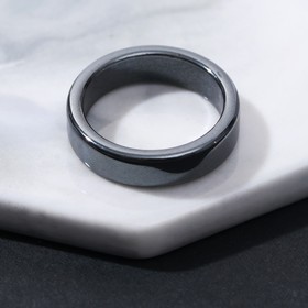 Кольцо "Гематит" 4-5 мм, размер МИКС