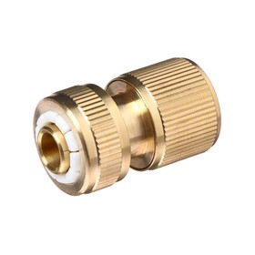 Connector with AQUASTOP, 1/2" (12 mm), brass