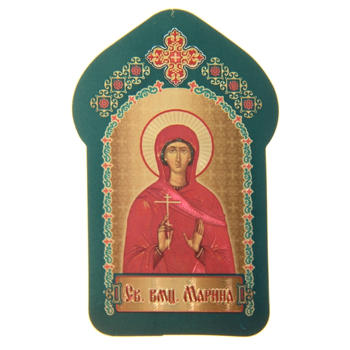 The icon to carry with you "the Holy GreatMartyress Marina"